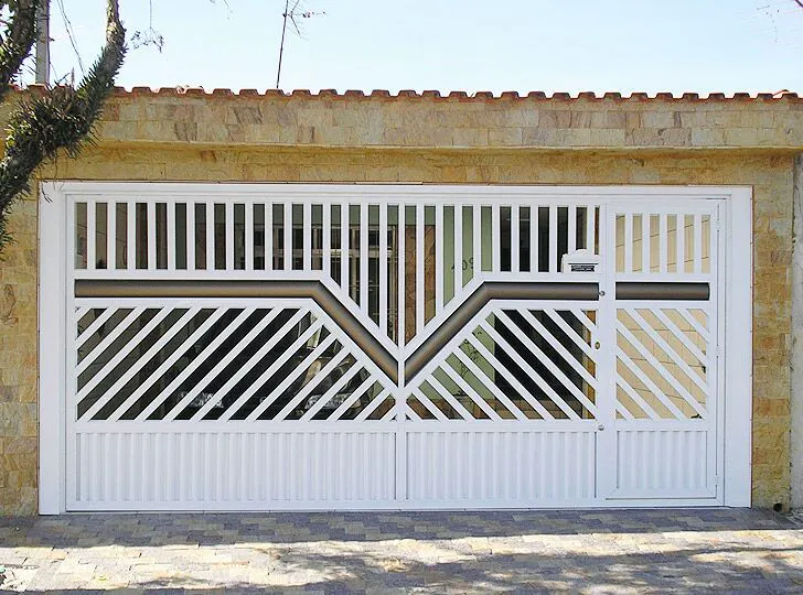 Modelo de portão em ferro